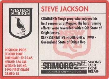1991 Stimorol NRL #126 Steve Jackson Back